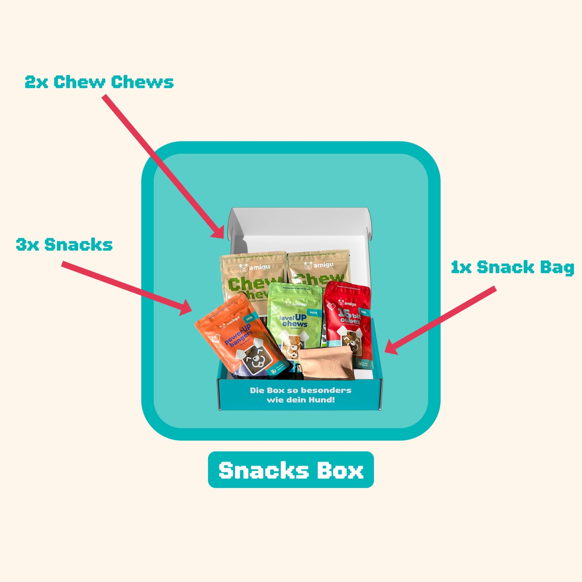 3 Monats Abo - Snack Box - amigu